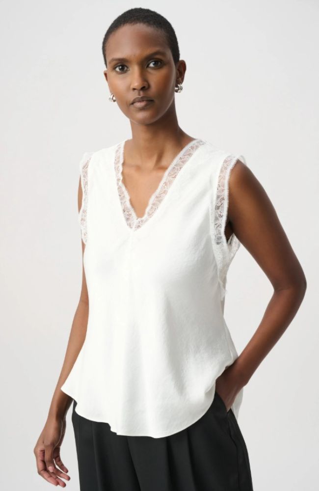 Recycled Satin Sleeveless Top