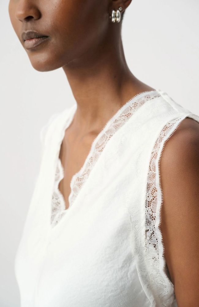Recycled Satin Sleeveless Top