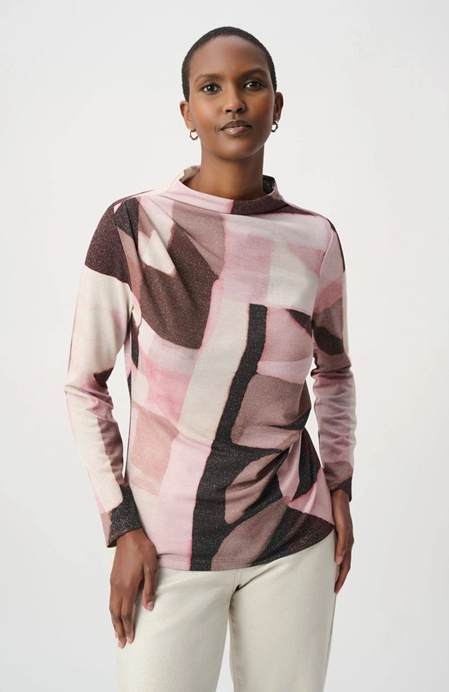 Abstract Swirl Print Top