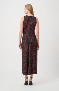 Polka Dot Satin A-Line Dress