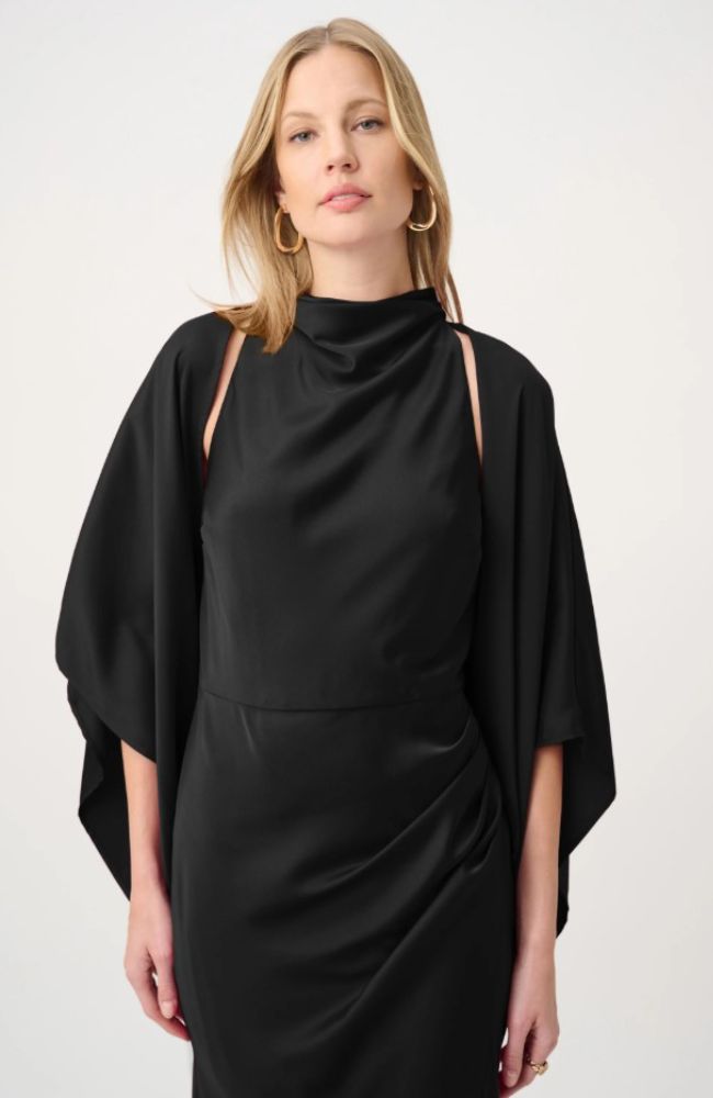 Satin Dolman Sleeve Cover-Up