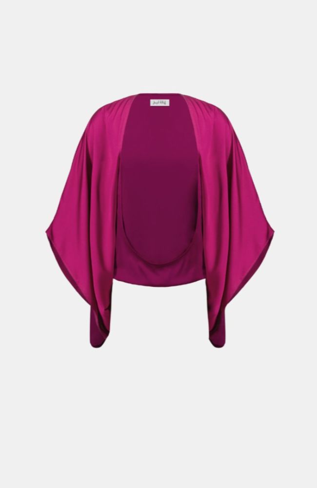 Satin Dolman Sleeve Cover-Up