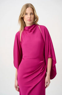 Satin Dolman Sleeve Cover-Up