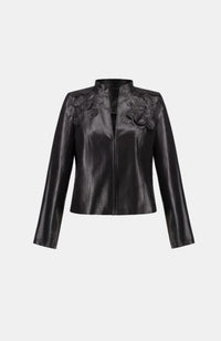 Embellished Foiled Suede Jacket