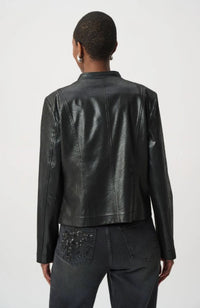 Embellished Foiled Suede Jacket