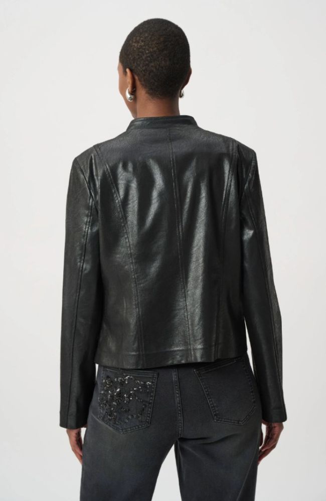 Embellished Foiled Suede Jacket