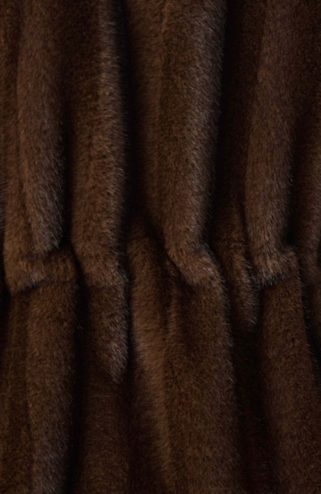 Straight Fit Faux Fur Vest