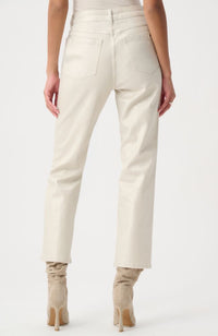 Classic Straight Leg Metallic Jeans