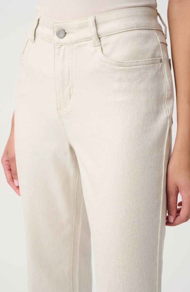 Classic Straight Leg Metallic Jeans