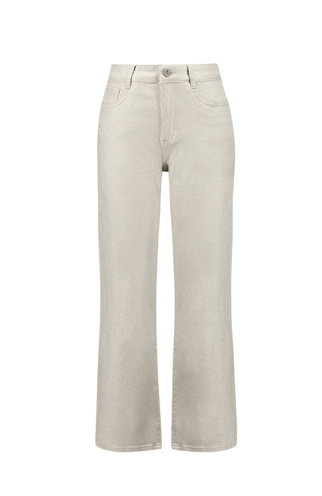 Classic Straight Leg Metallic Jeans