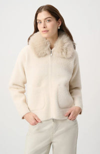 Detachable Faux Fur Collar Jacket