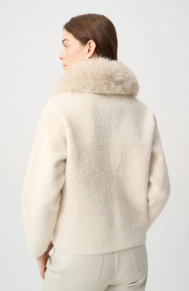Detachable Faux Fur Collar Jacket