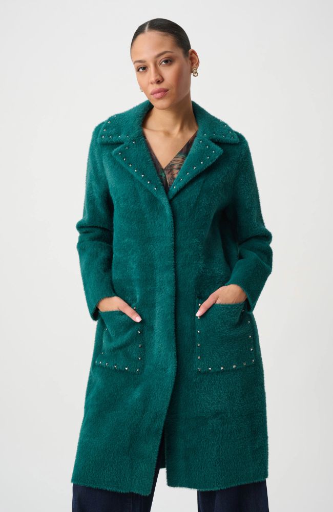 Studded Sweater Coat