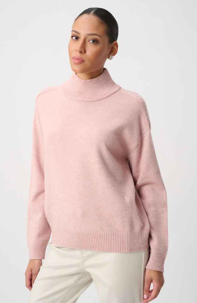 Embellished Turtleneck Sweater