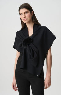 Faux Fur Draped Cover Up