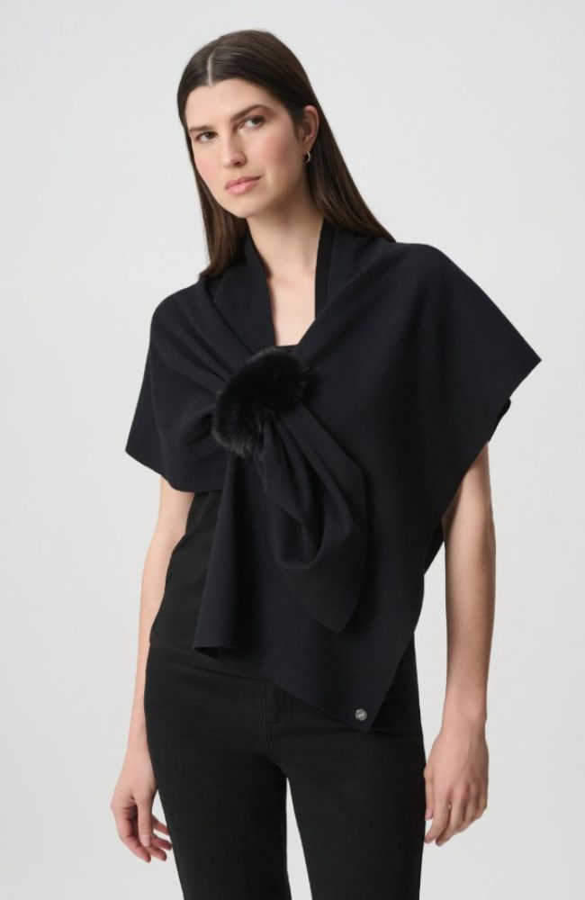 Faux Fur Draped Cover Up