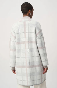 Sequin Plaid Sweater Cover-Up