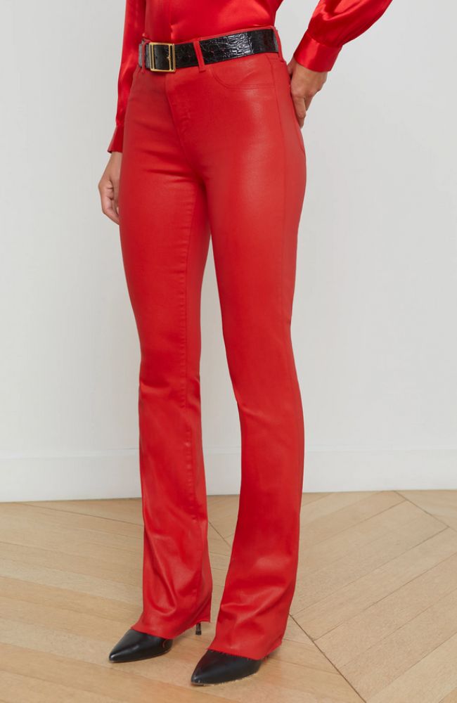 Ruth HR Straight Jean Lava Red
