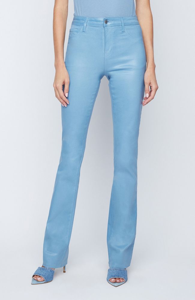 Ruth High Rise Straight Raw Hem Jean