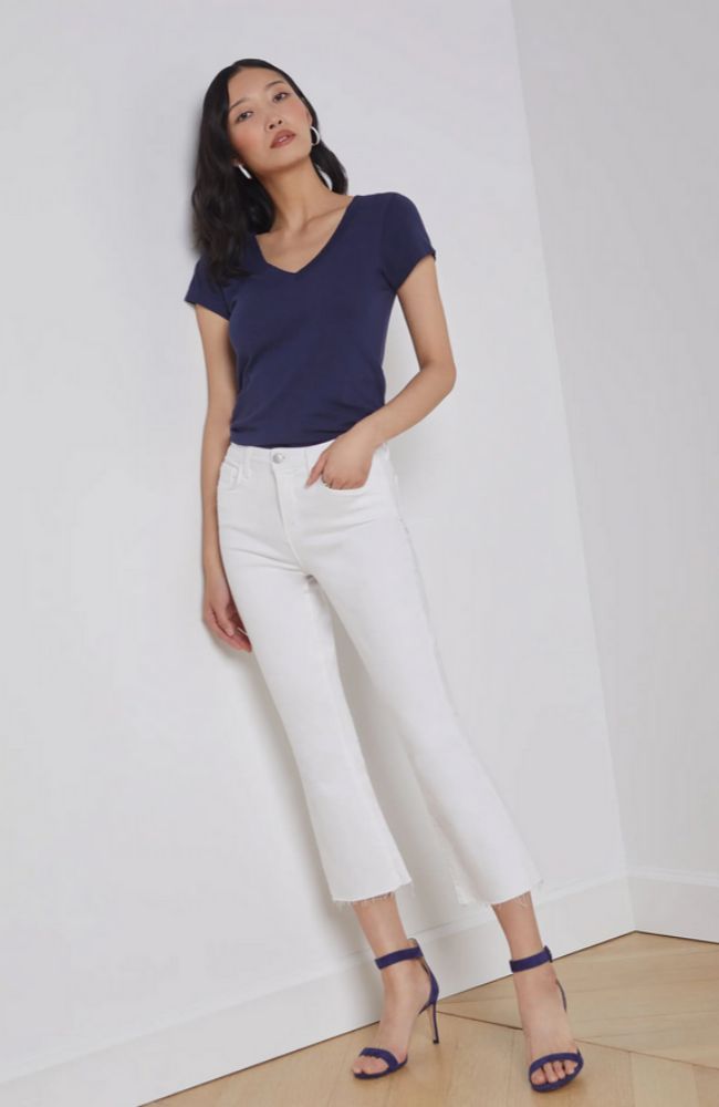 Kendra HR Crop Flare Jean