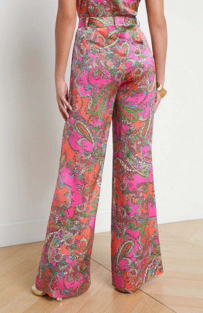 Gavin Wide Leg Pant Rhodamine