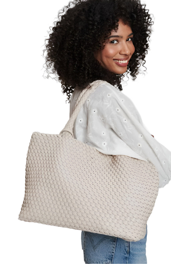 Solana Tote in Ivory