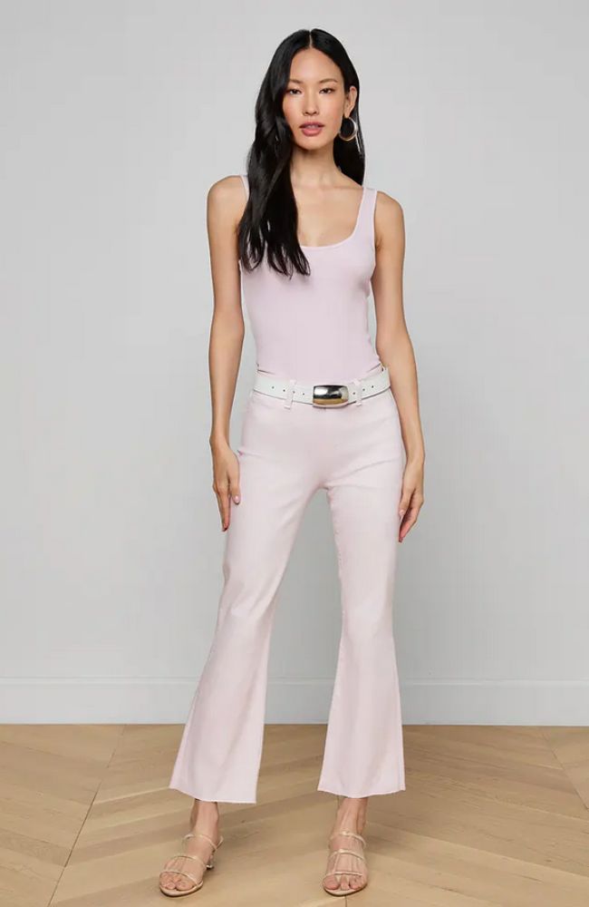 Kendra HR Crop Flare Lilac Coated