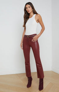Kendra HR Crop Flare Syrah Ctd