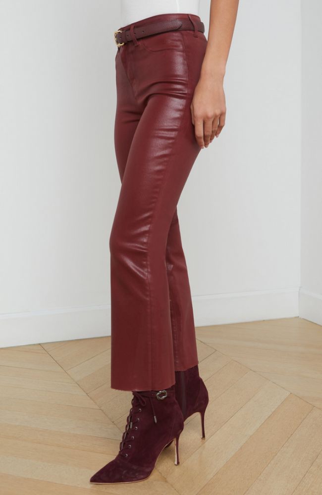 Kendra HR Crop Flare Syrah Ctd