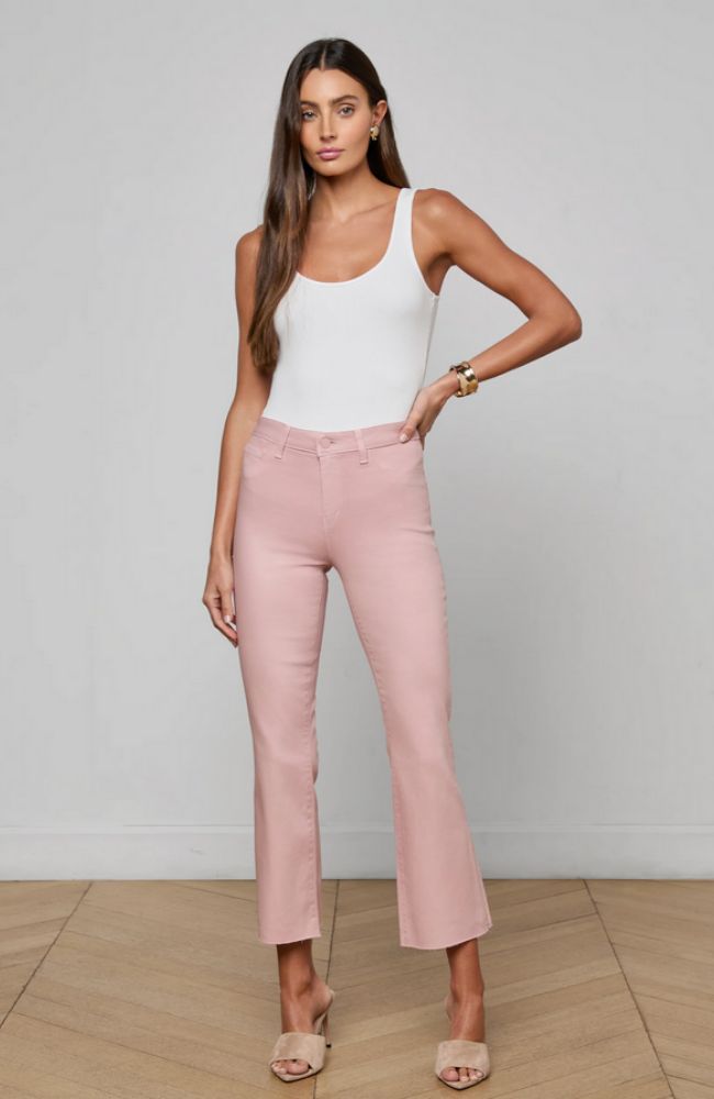 Kendra Crop Flare Coated