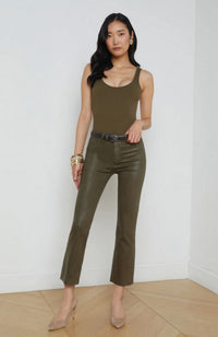 Kendra HR Crop Flare Pinewood