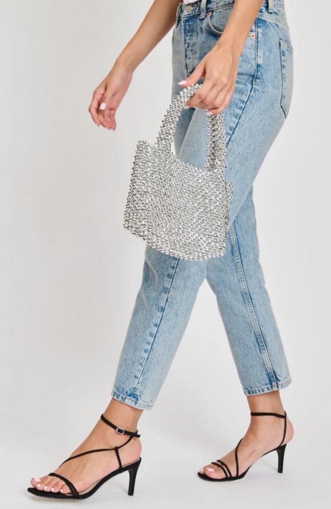 Donna Evening Bag in Silver