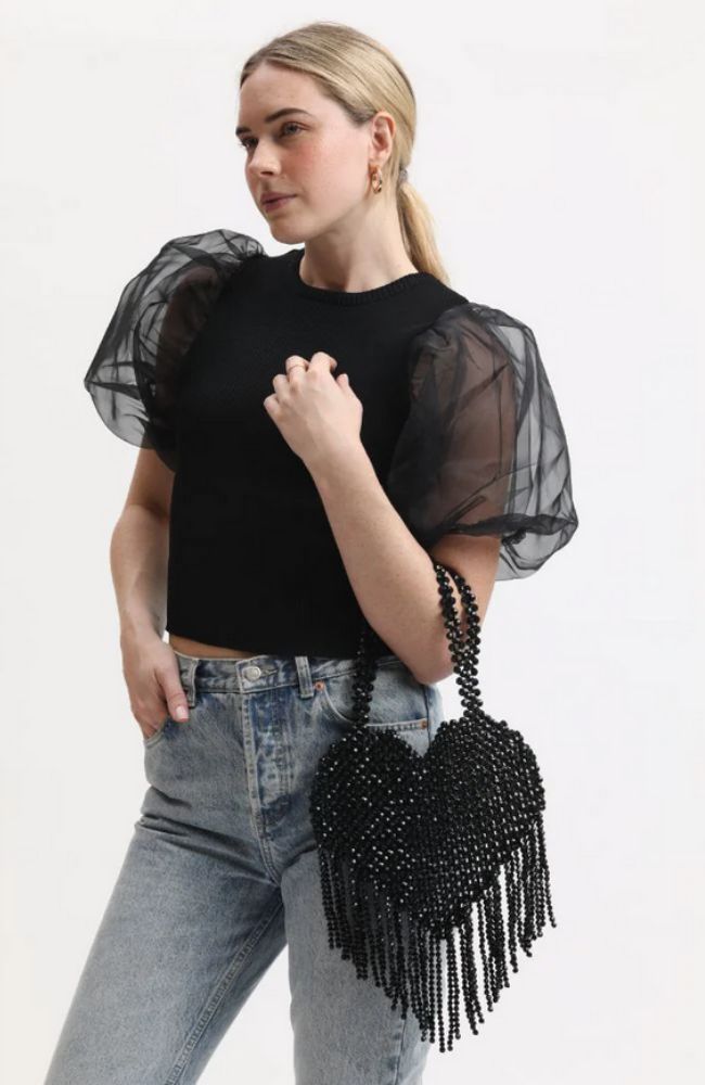 Valeria Evening Bag in Black