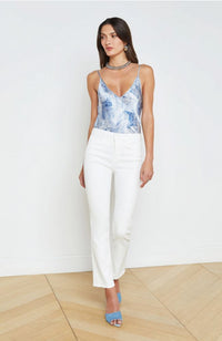 Tati HR Crop Micro Boot Blanc Coated