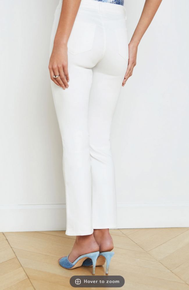Tati HR Crop Micro Boot Blanc Coated
