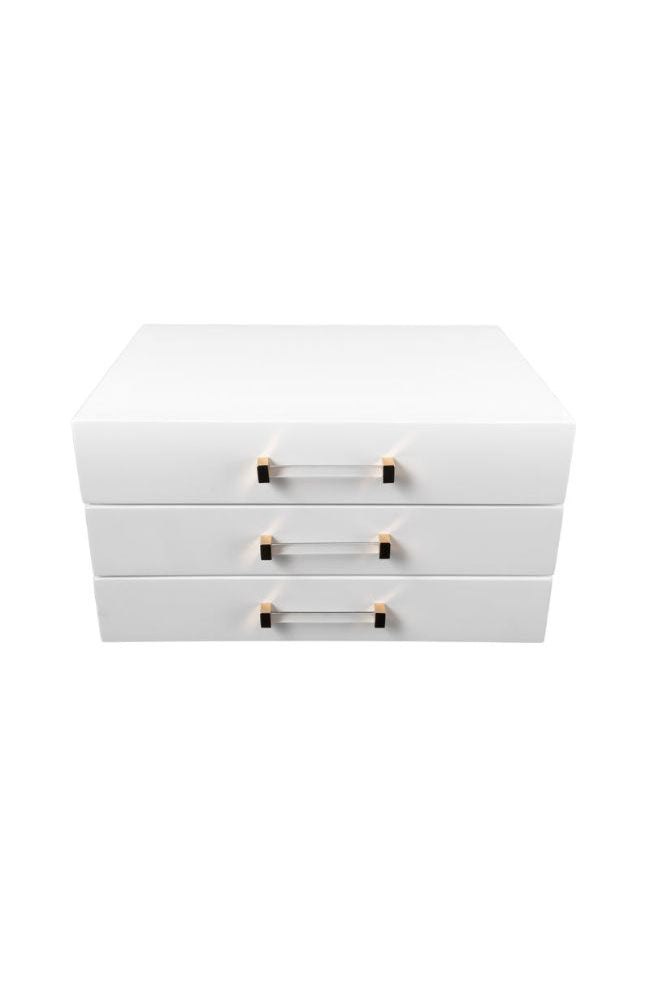 Kendall Jewelry Box in White