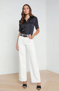 Scottie HR Wide Leg Blanc