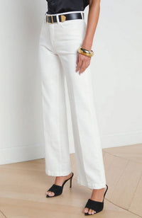 Scottie HR Wide Leg Blanc
