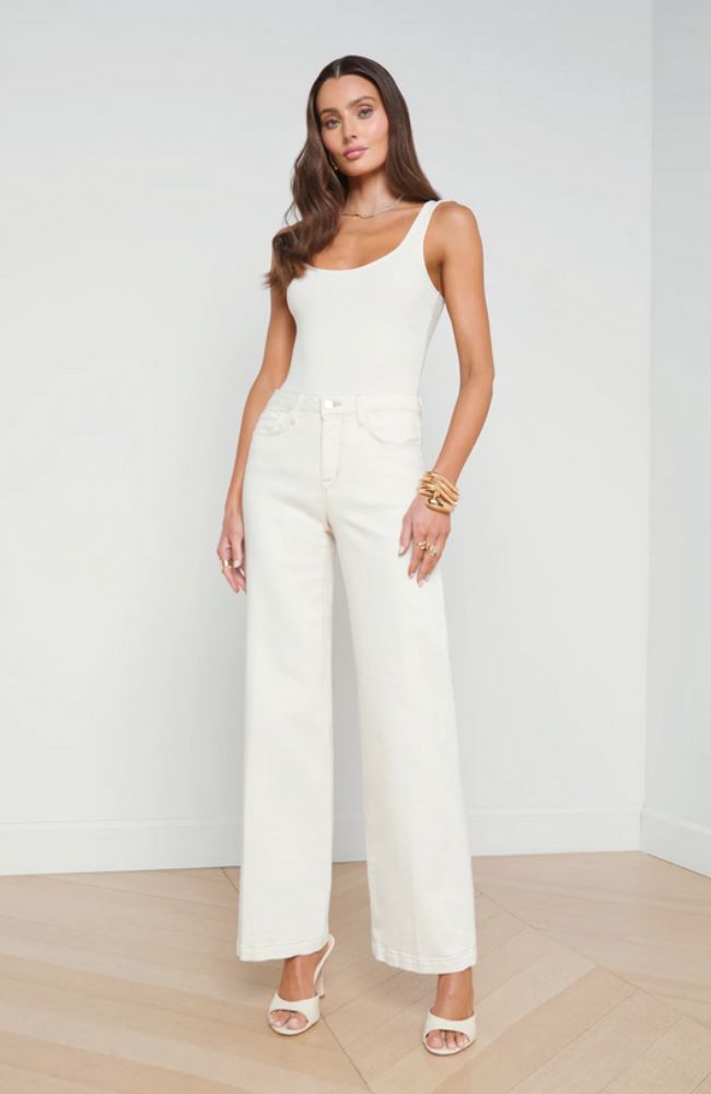 Scottie HR Wide Leg in Rye Coated