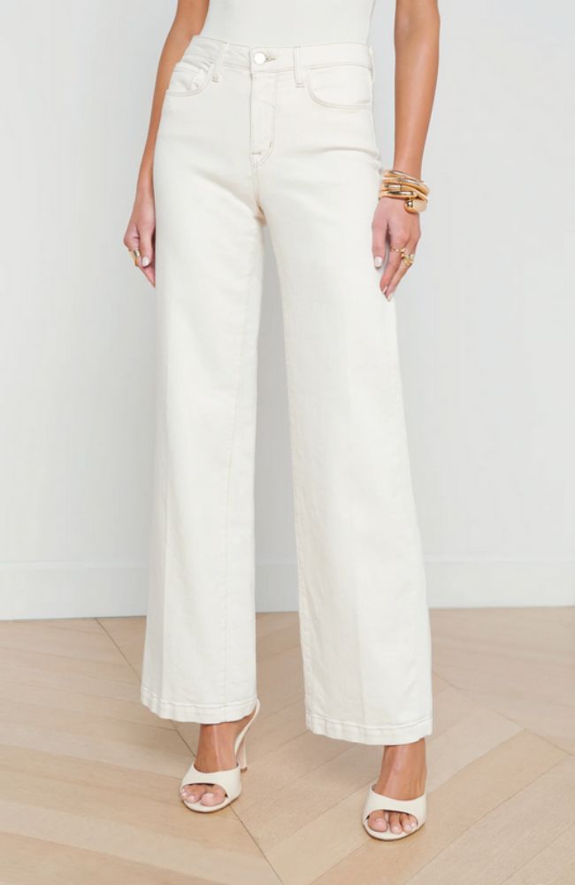 Scottie HR Wide Leg in Rye Coated
