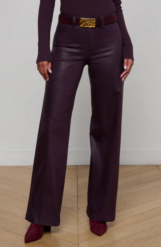 Scottie Wide Leg in Dark Malbec