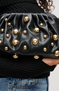 Carey Studded Clutch