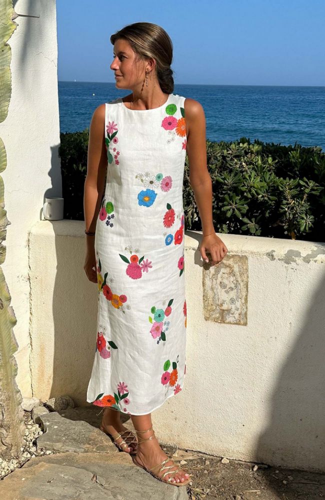 Liana Flowers Maxi Dress
