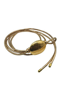 Big Oval Gold Buckle Belt