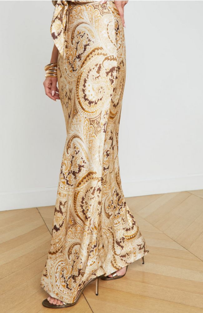 Zeta Long Skirt in Paisley
