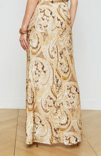 Zeta Long Skirt in Paisley