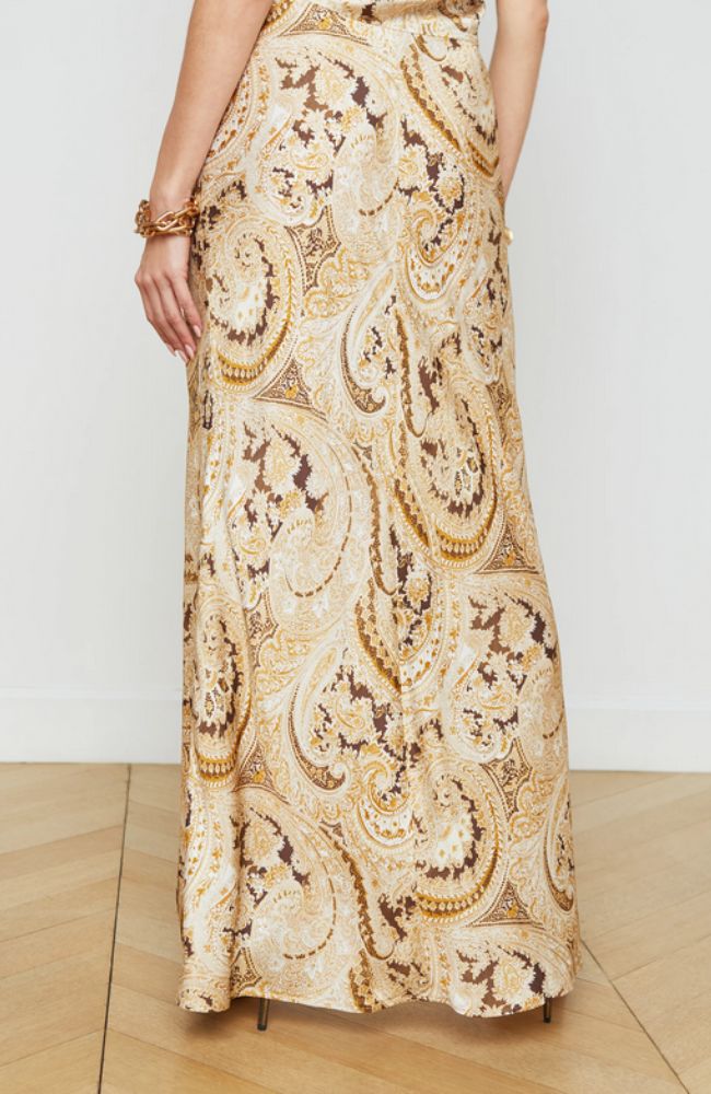 Zeta Long Skirt in Paisley