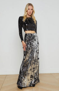 Sequin Zeta Long Skirt