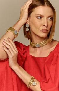 Chloe Stack Choker Gold