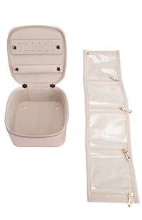 Leah Quilted Jewelry Case in Gold